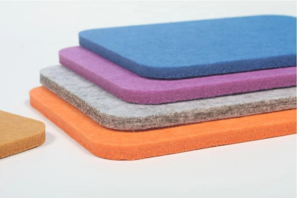 Cheap price 100% polyester hexagon acoustic wall panel Sound-absorbing board reducing felt