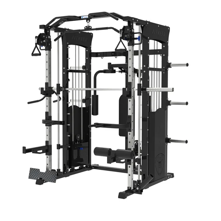 Commercial Gym Squat Rack Multi Functional Trainer Smith Machine