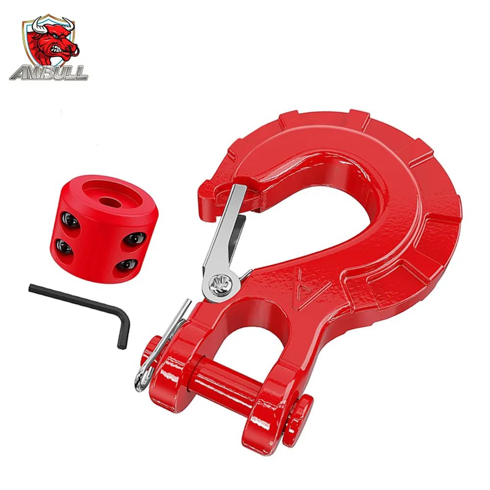 Wholesale Price Heavy Industry Atv Utv Hook Type Electric Chain Rubber Winch Cable Hook Stopper Winch Mount