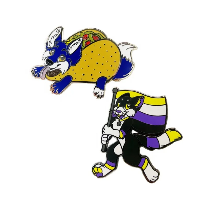 Wholesale No Minimum Metal Pins Supplier Glitter Brooch Anime Hard Enamel Pin Soft Lapel Badge Manufacturer Custom Enamel Pin