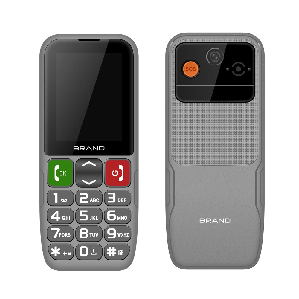 Wholesale big battery 2.4 inch push button SOS senior phone gsm telephones
