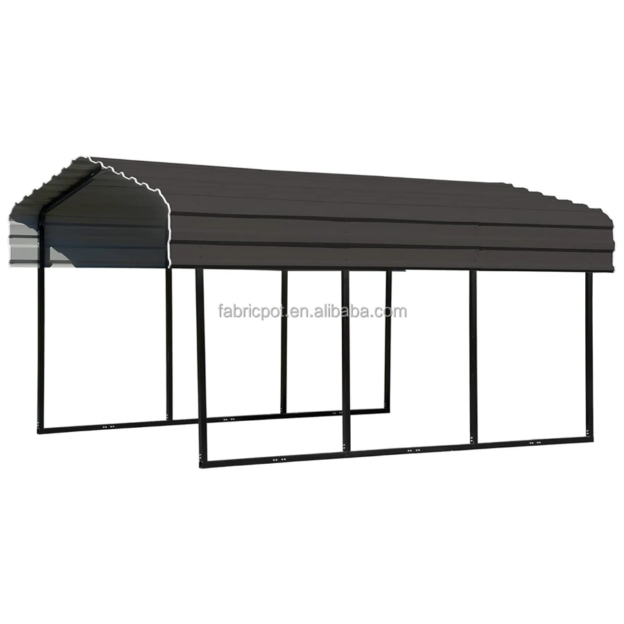 Heavy Duty Carport Galvanized Steel Roof Party Barge Carports Car Shelters for Summer Vehicle Protection