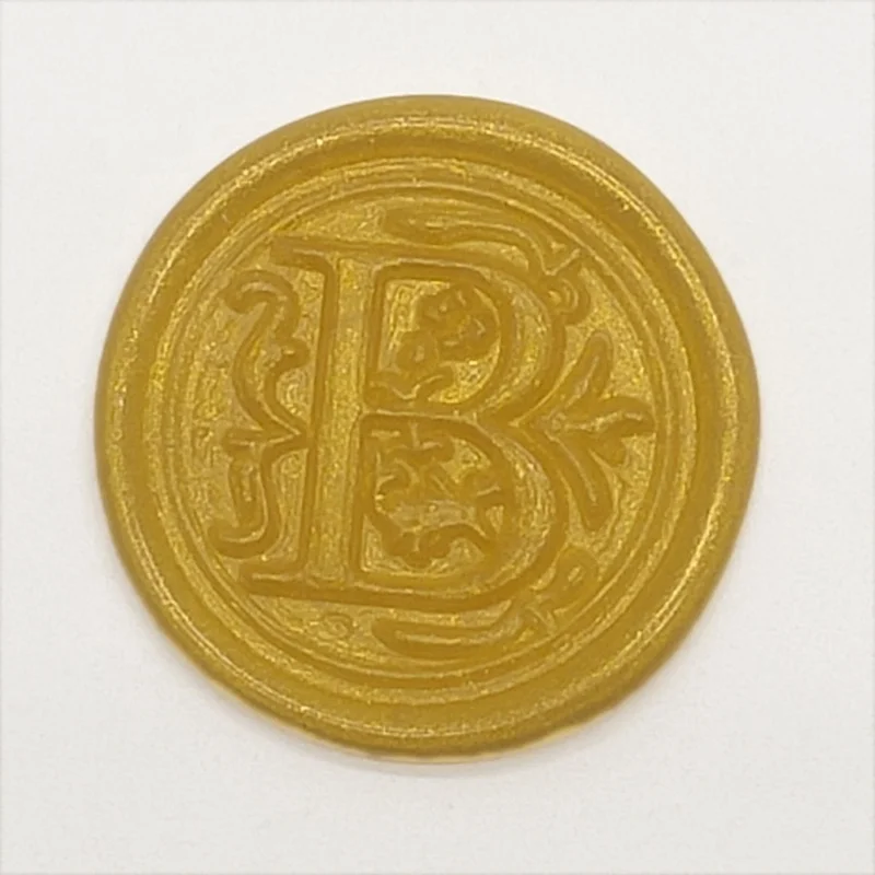 Luxury Customized Wax Seal 3D Sticker Resin Ink Stamp for Wedding & Office Invitations Metal Plastic & Ink Material