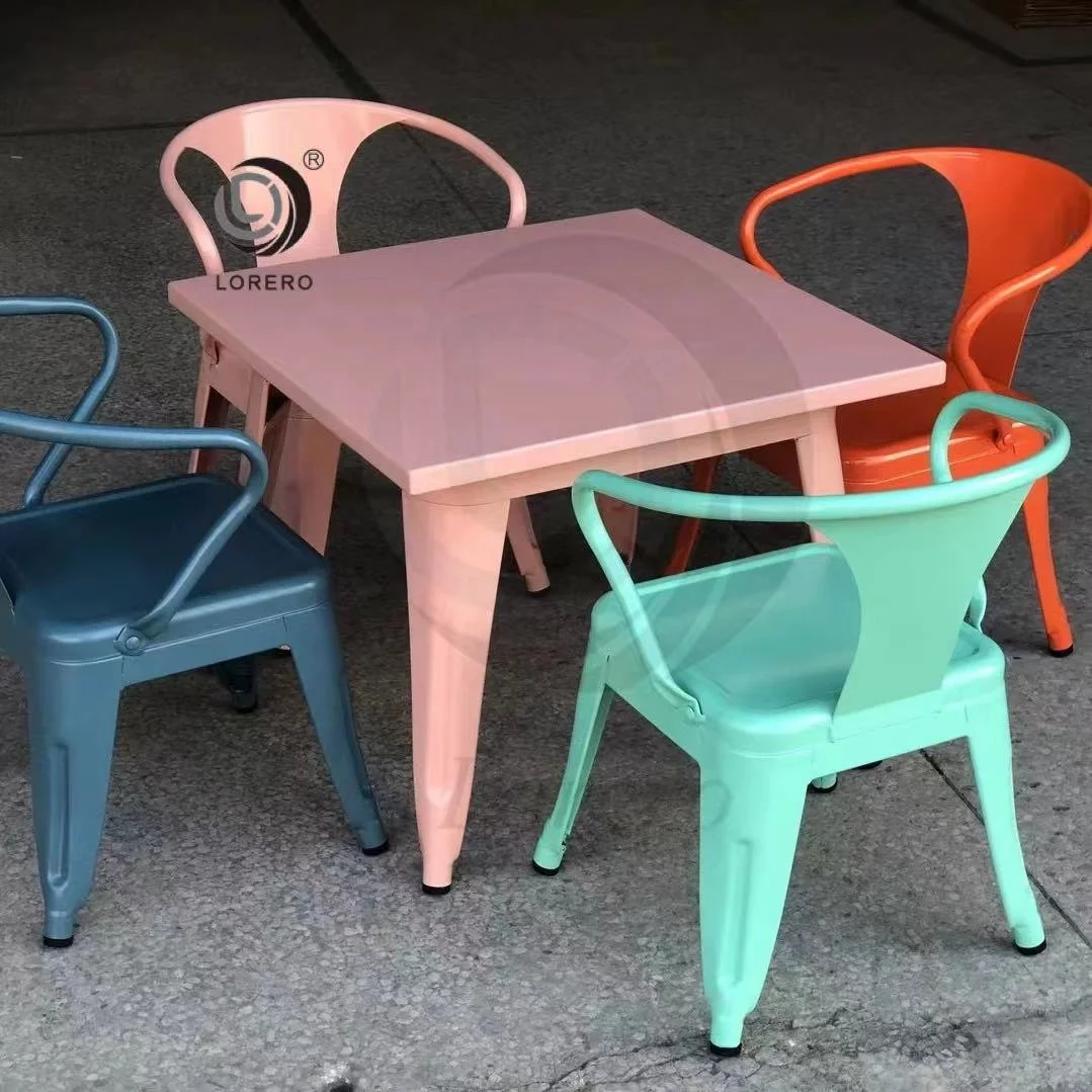 Hot sale metal outdoor iron  for  kid  party  wedding chair and table