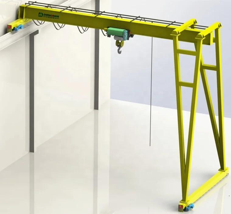 5Ton 7.5Ton 10Ton Indoor europe design single beam half semi portal gantry crane