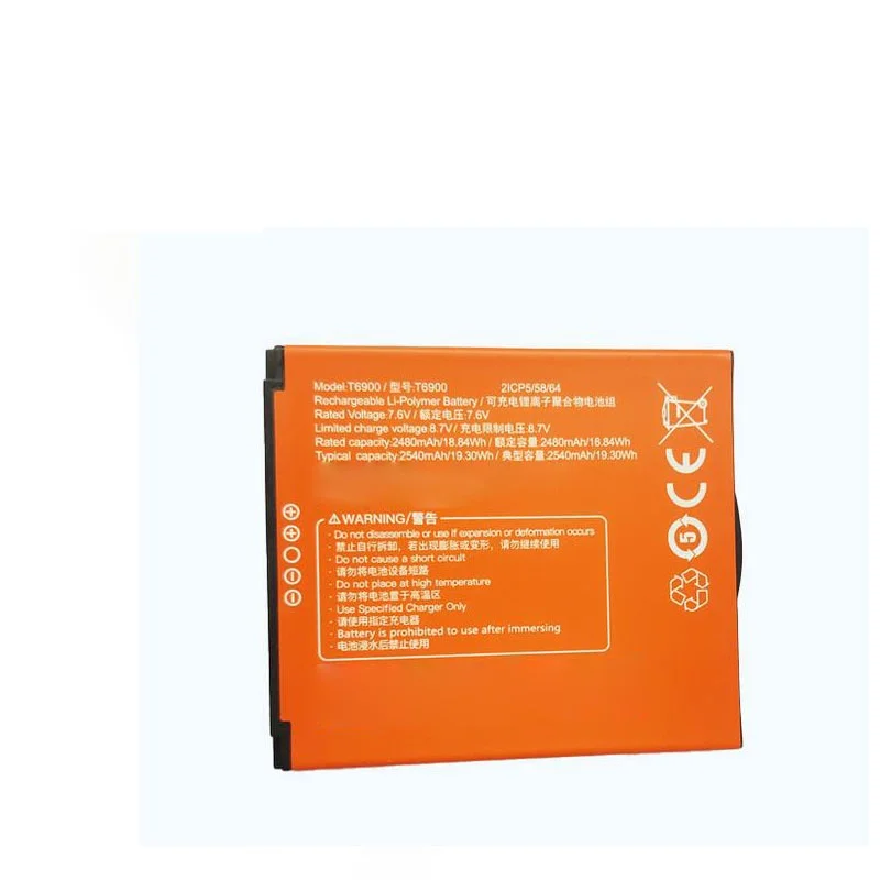 2480mAh 7 6 V OEM Замена T6900 батарея для Sunmi P2 ручной POS аккумулятор