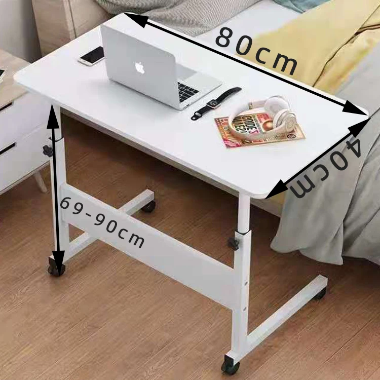 Overbed sit standing height adjustable home computer table desk