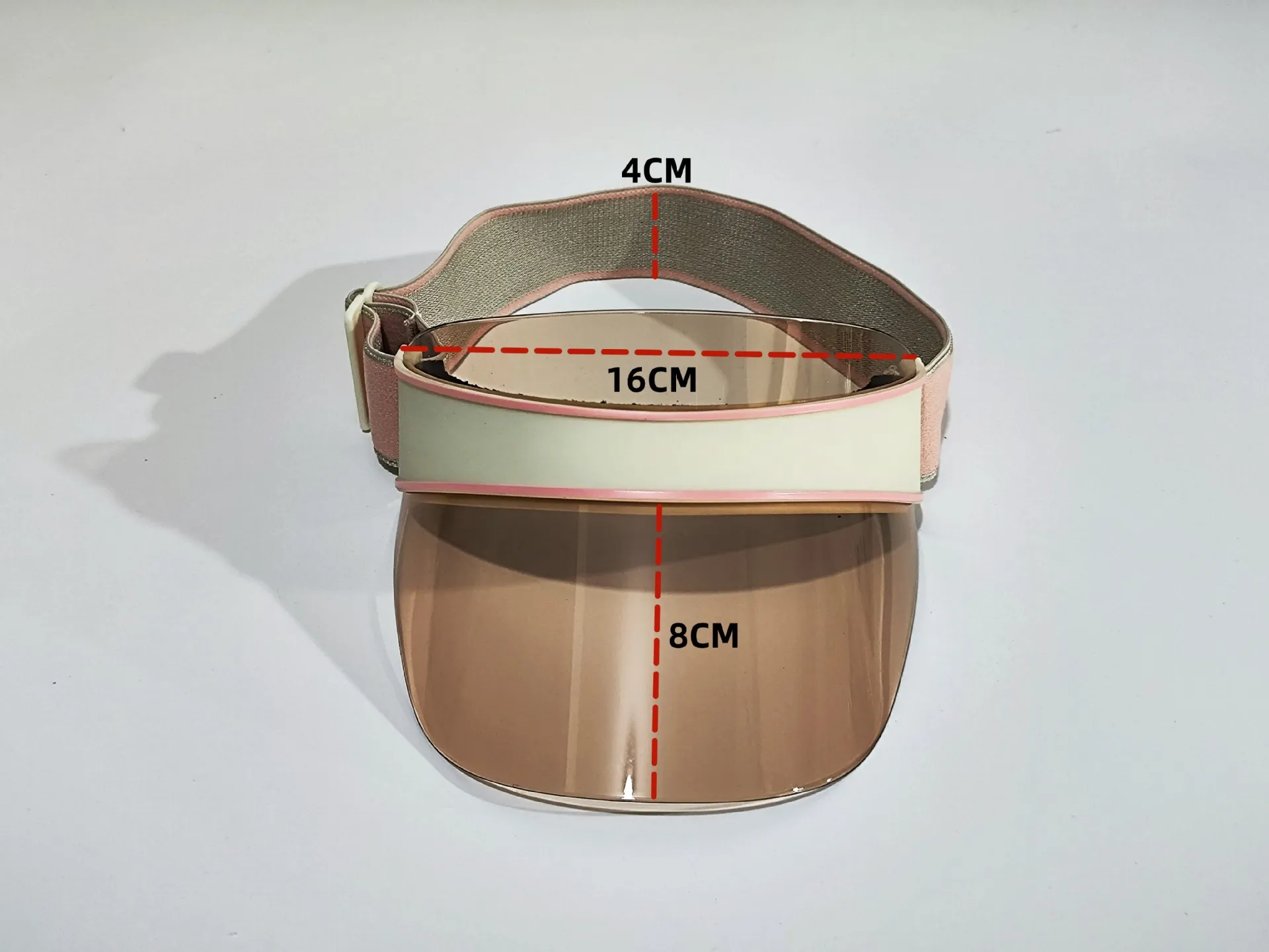 Sun Protect Pvc Beach Visor Hat Cap for Women Men Adjustable Outdoor Sun Headband UV Protection Plastic Face Shield Oversized