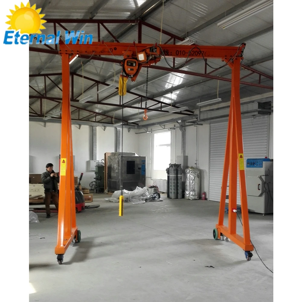 mini small portable mobile overhead gantry crane
