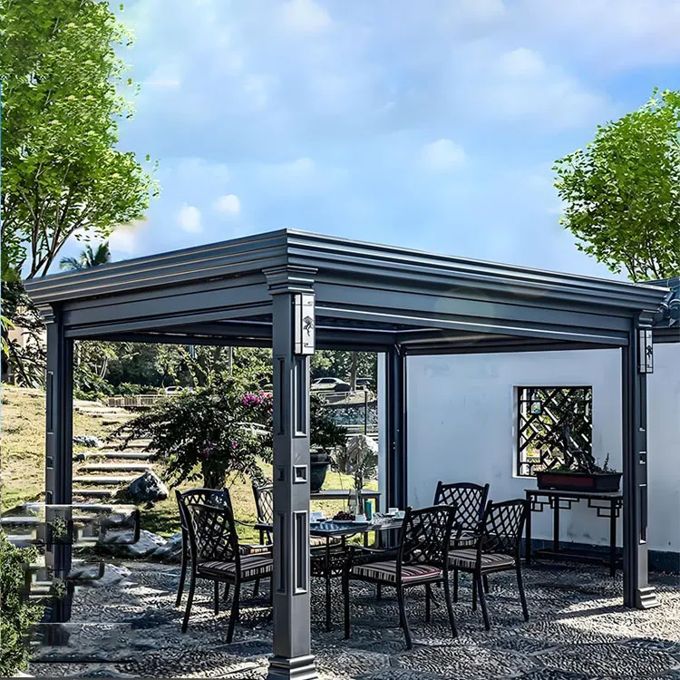 Best Price Aluminum Pavilion Waterproof Aluminum Alloy Coated Electric Smart Blinds