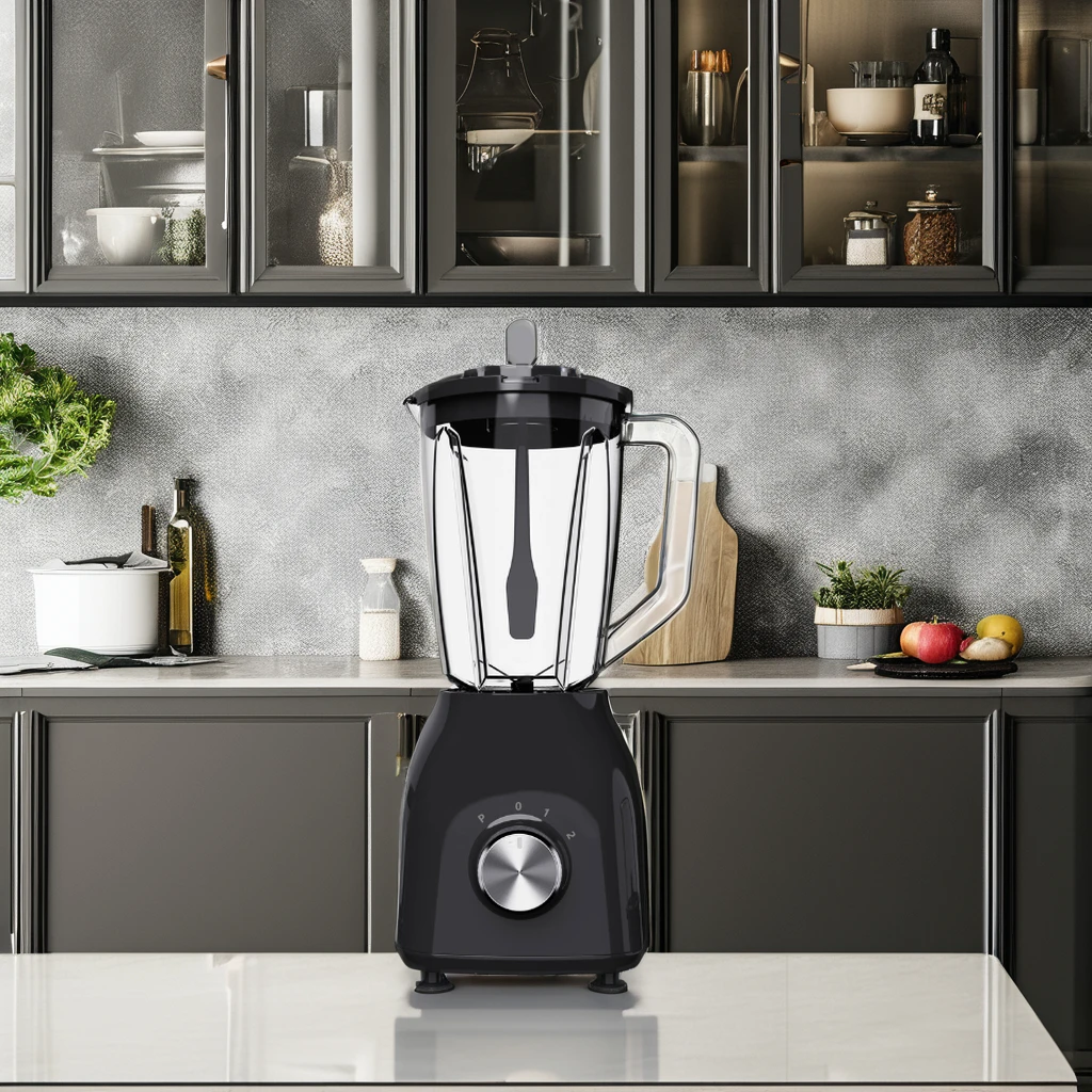 Good Quality 2 In 1 350W 2 Speeds 1.5L Or 1.75L Plastic Jar Electric Blender Table Blender Food Blender
