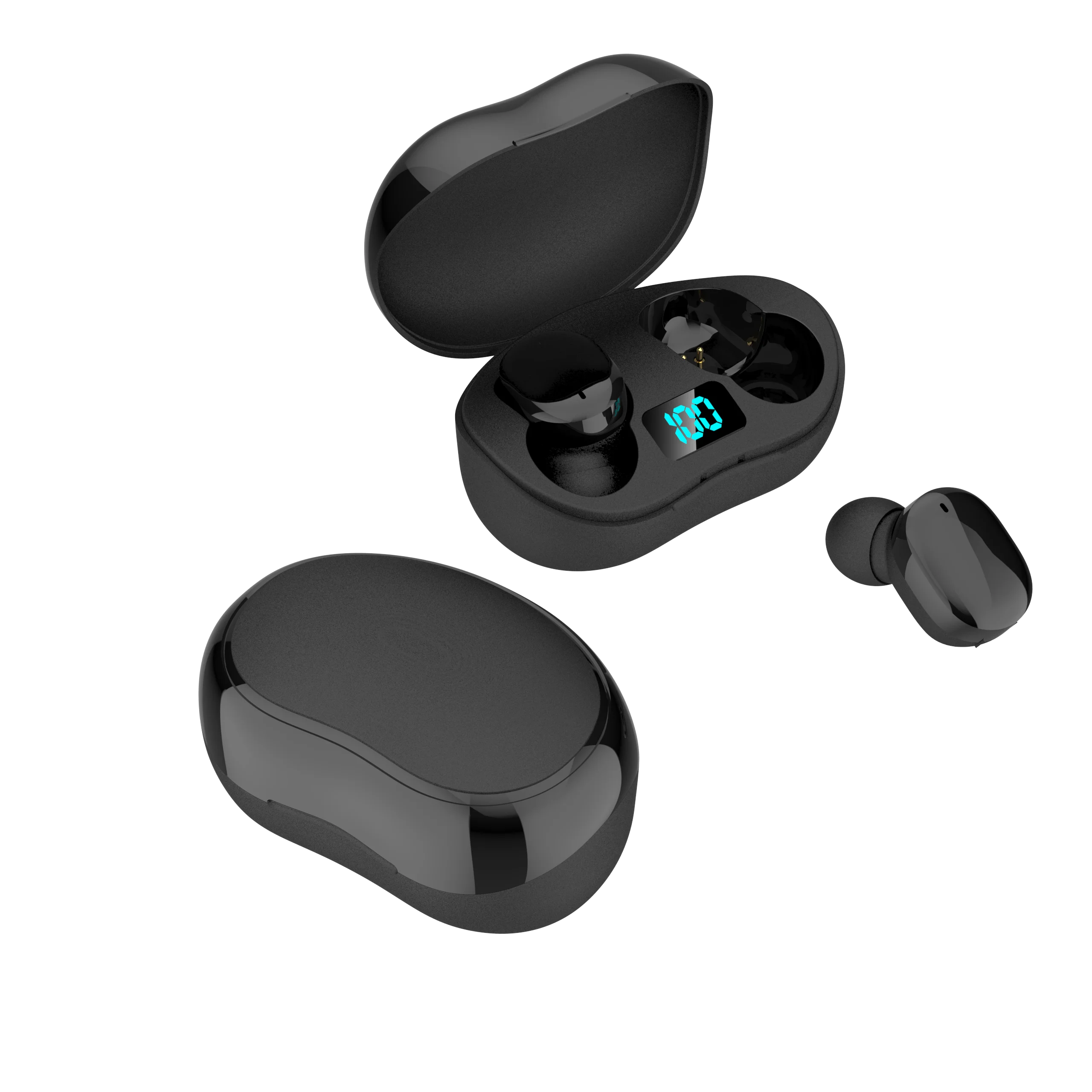 TWS Blue tooth   E8s Earphone Wireless Earbuds Noise Cancelling LED Display Handsfree Earbuds for Xiaomi Redmi Airdots A6STWS B