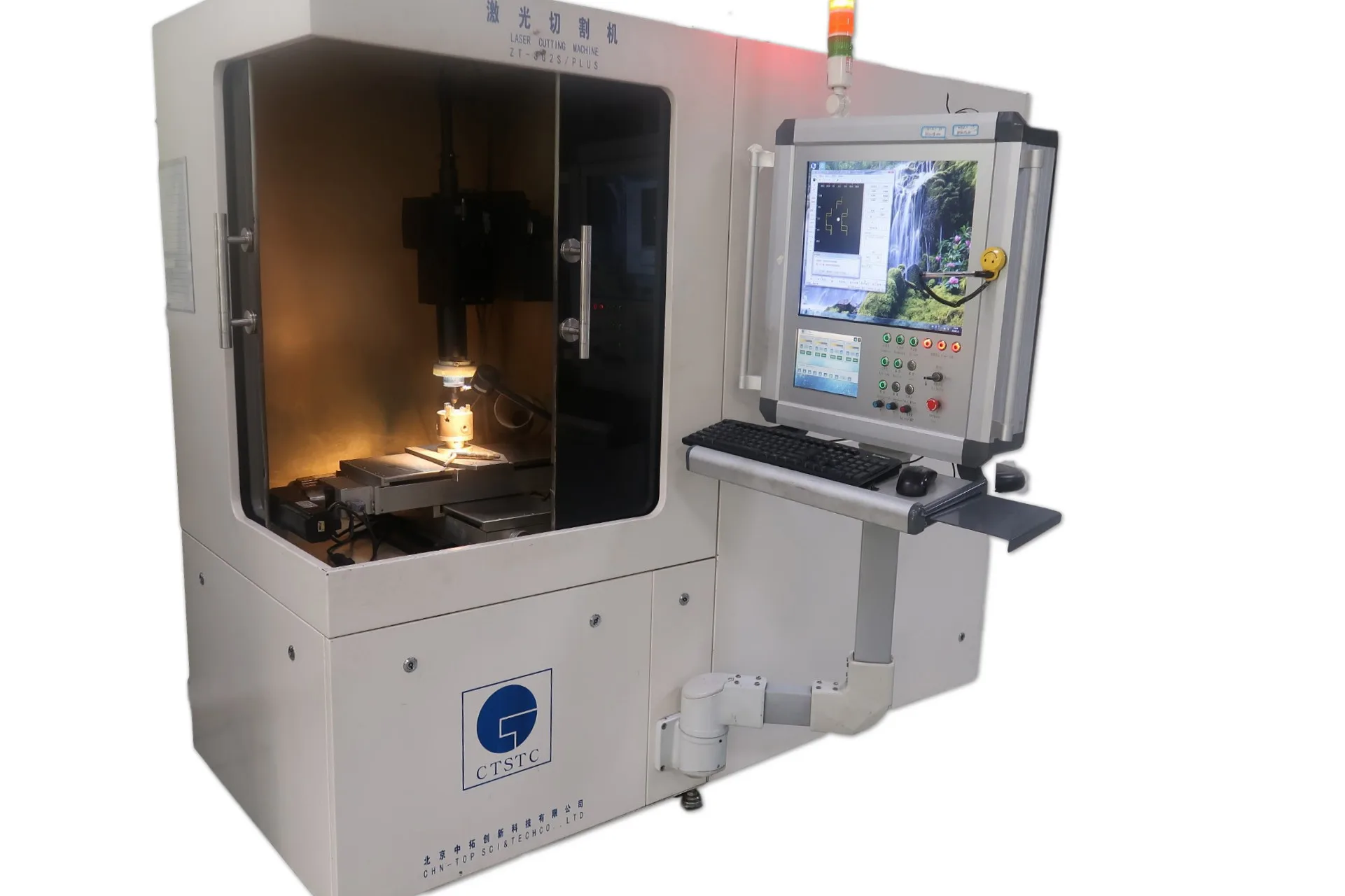 High Resolution Laser Sensor Focus System CNC Fiber Laser 4 Axis