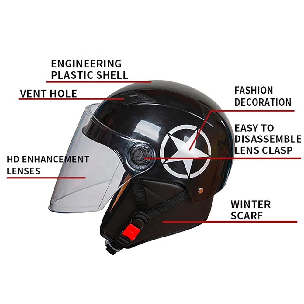 Explosive Price  PP  Eps Inner Lining Half Face Motorcycle  Helmet Motorcycle  Accessories For Adults