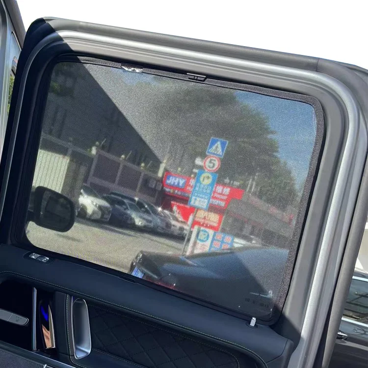 Vehicle Black Mesh Sunshade Car Side Window Curtain UV Protection Special Size Customized For BENZ A B C E ML S CLASS G550 G63