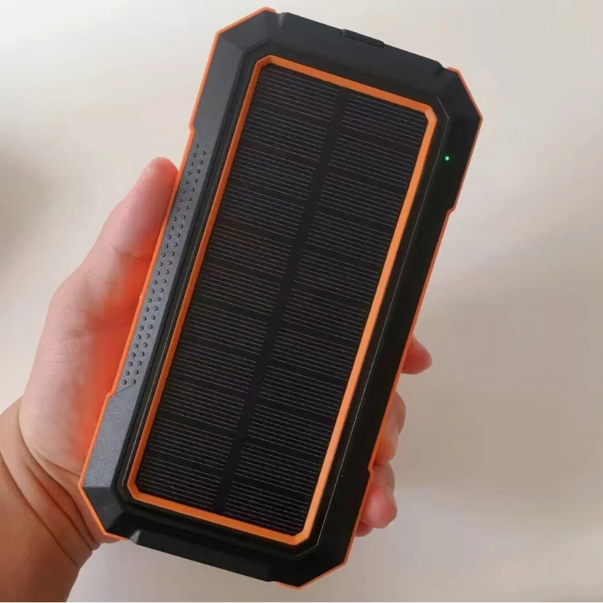PD22.5W Wireless 15W 4 USB Portable Fast Charger Wireless Solar Power Bank 30000mAh for Cell Phone