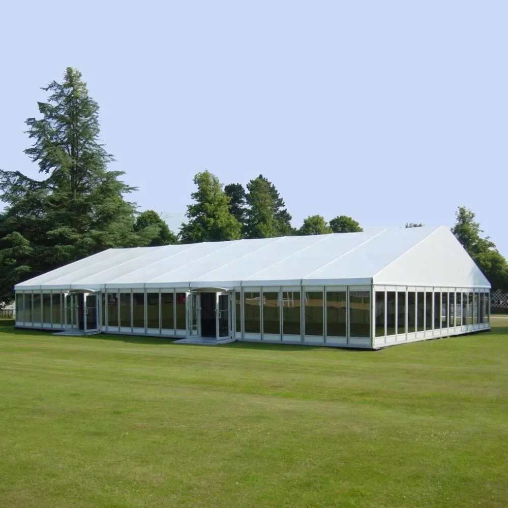 high quality 500 People Transparent Glass Marquee Wedding Party Tent