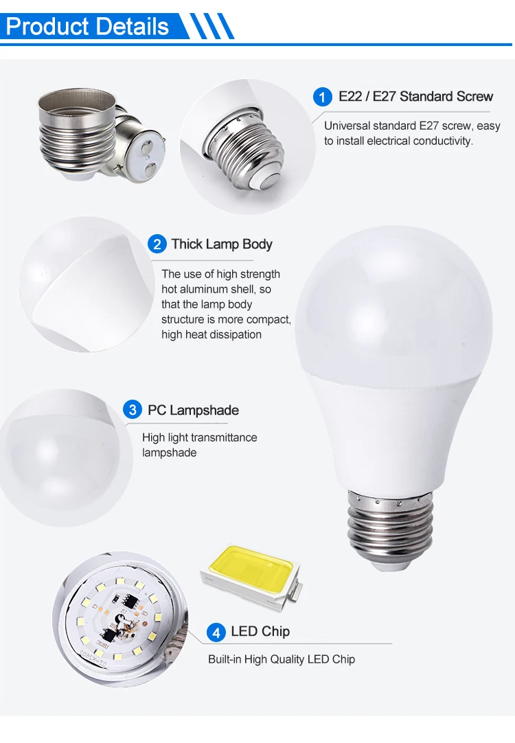 Wholesale New Style Work Led Bulb Cheap Price List Led Bulb Lights In Pakistan Karachi