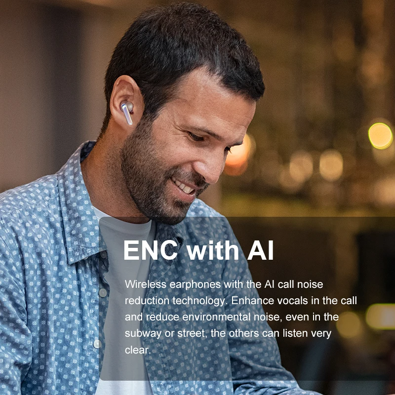 Manufacturer Wireless Earbuds Hybrid Active Noise Cancelling Earbuds BT 5.2 Earbuds with 6 Mics ENC in-Ear Detection Headphones