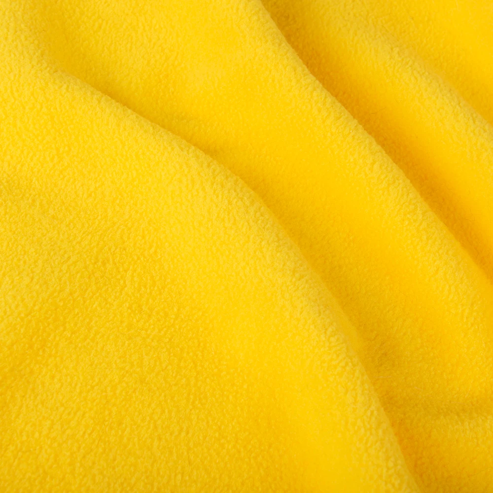 100%Polyester Two Side Brushed one side Anti Pilling Fabric 250GSM Plain Dye Knitted Polar Fleece Winter Coat Fabric