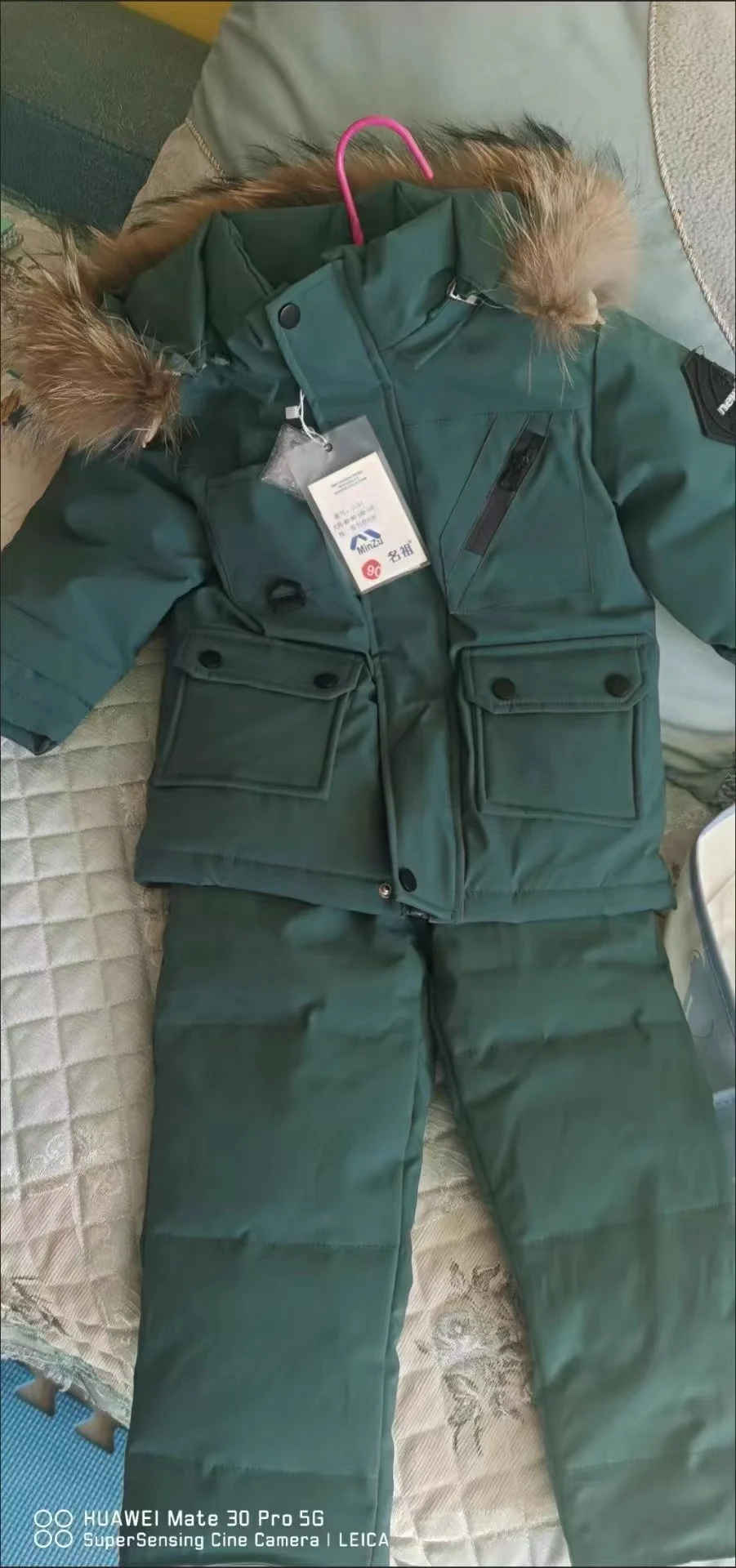 Parka Real Fur Hooded Boy Baby Overalls Winter Down Jacket Warm Kids Coat Child Snowsuit Snow toddler girl Clothes Clothing Set