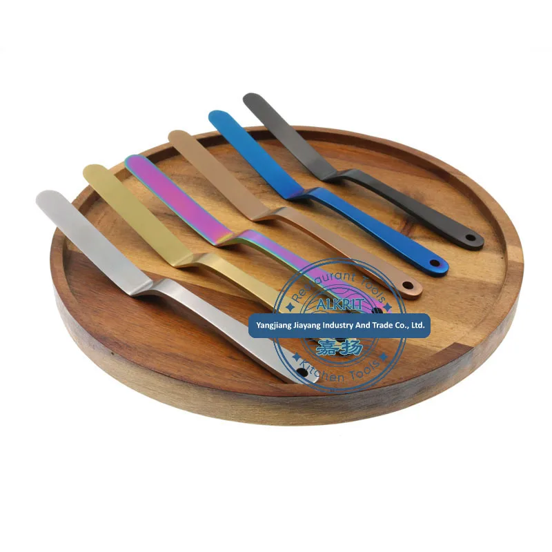 (ALST-CPS001) high quality whole steel precise flexible plating spatula with spring and thin blade palette knife