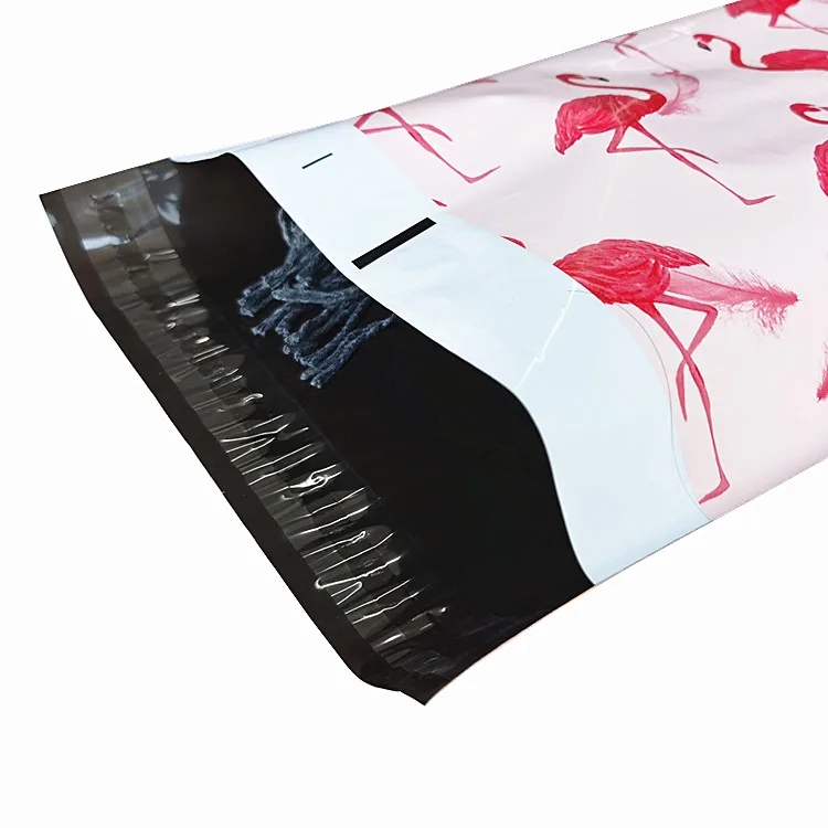 Print Plastic Biodegradable Postage Courier Clothing Packaging Handle Mailing Express Shipping Custom Mailing PolyMailer Bag