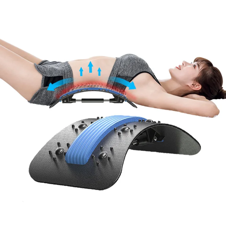 Best Selling Chiropractic Adjustable Lumbar Back Massager Home Spinal Rotary Stretcher