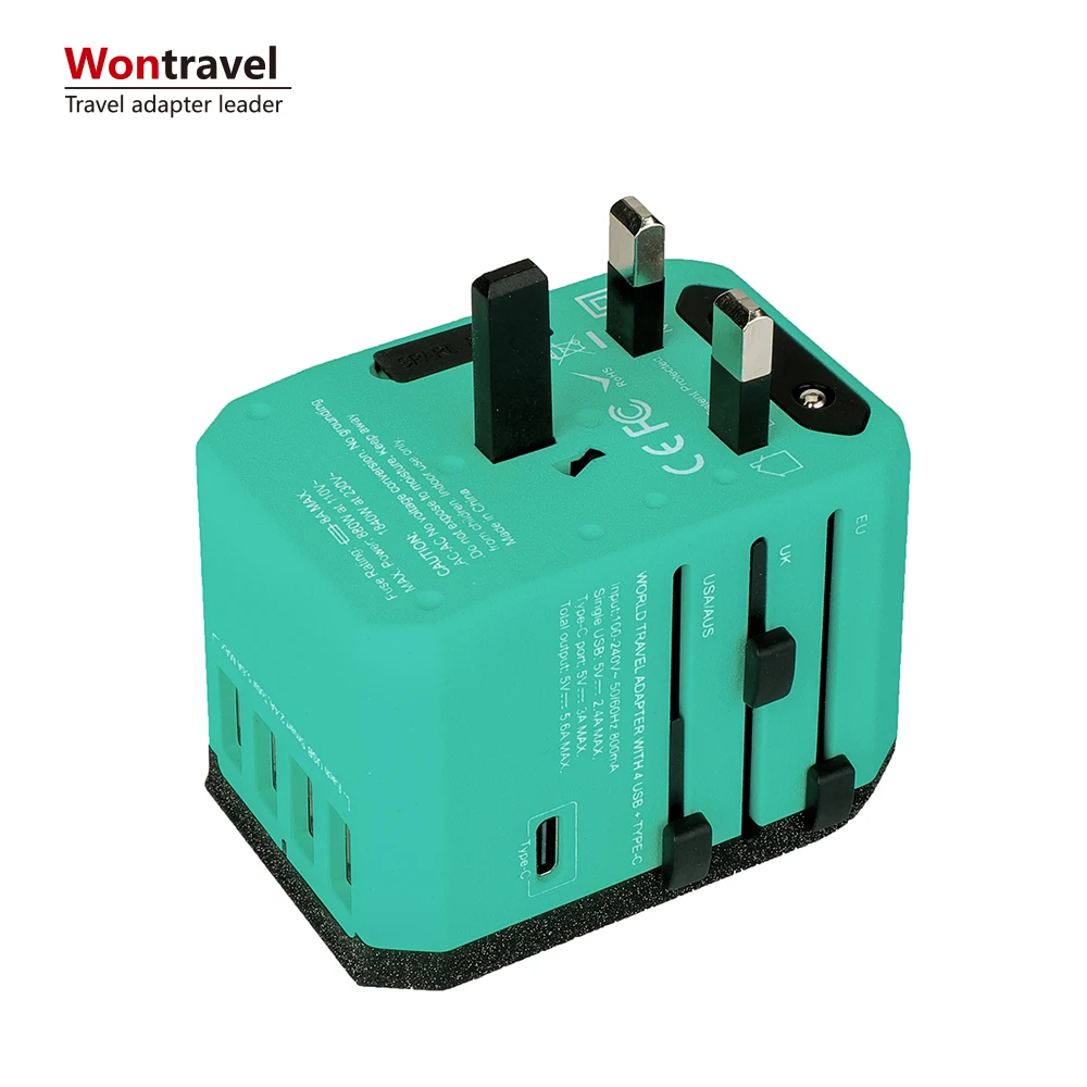 Электрическая розетка CE ROHS FCC Путешествия адаптер USB зарядное устройство выход универсальный адаптер