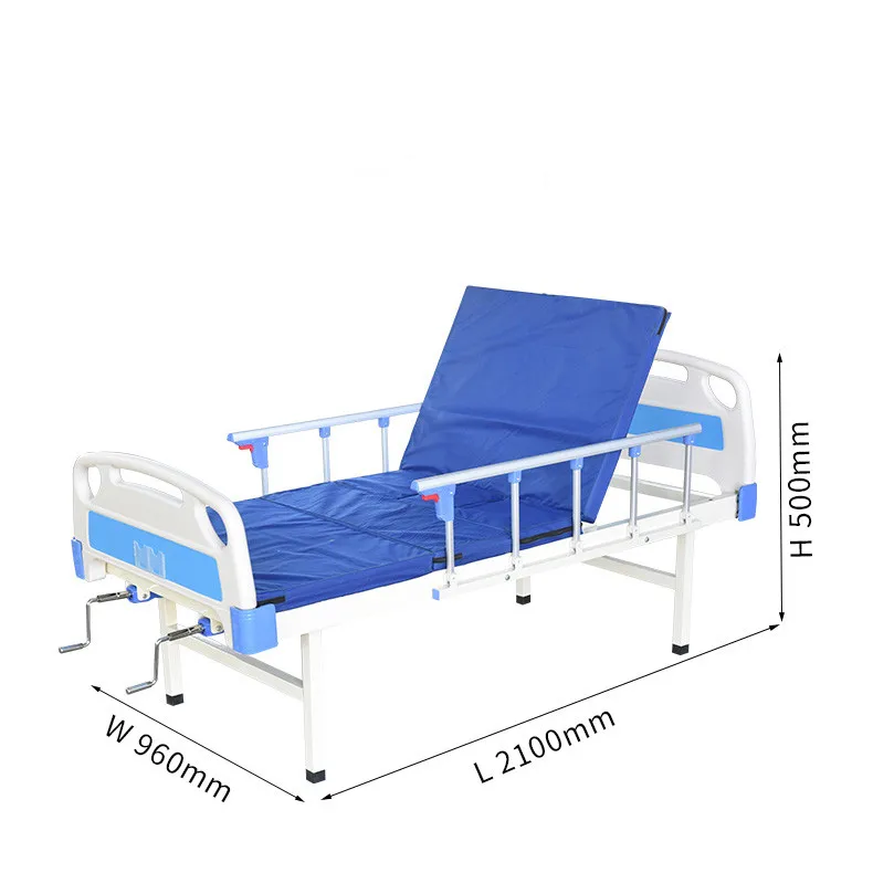 China Mechanical Two Function Height Adjustable Hospital Medical Patient Bed