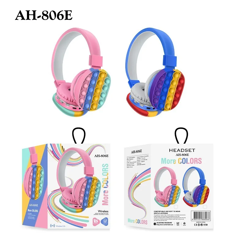  AH-806E Promotion Gift Cute fidget toys Bt V5.0 Stereo Headset Low Cost High Quality Fashion