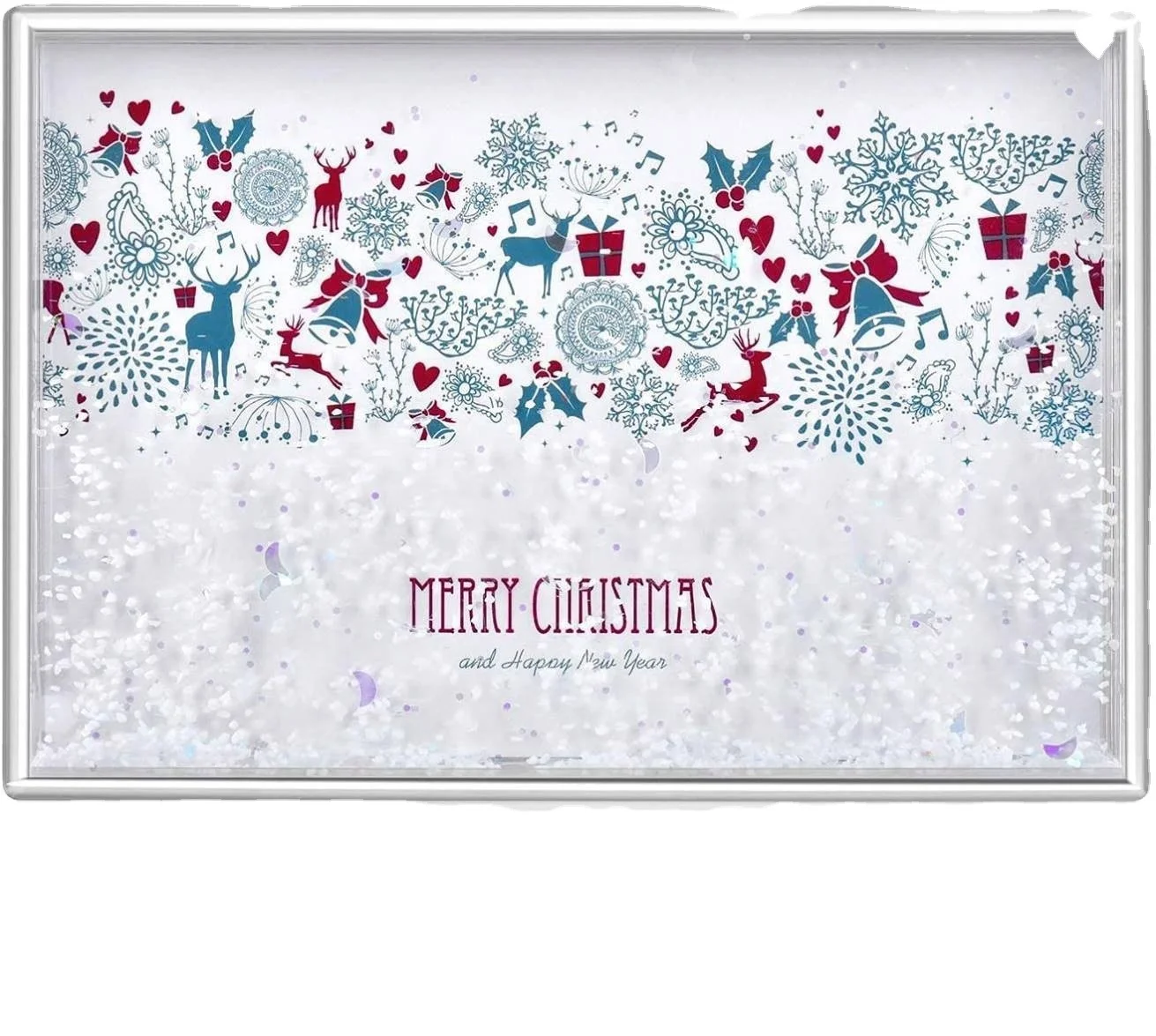 Пластиковый Снежный шар с фотовставкой акриловые сублимационные снежные шары фоторамки с жидкостью