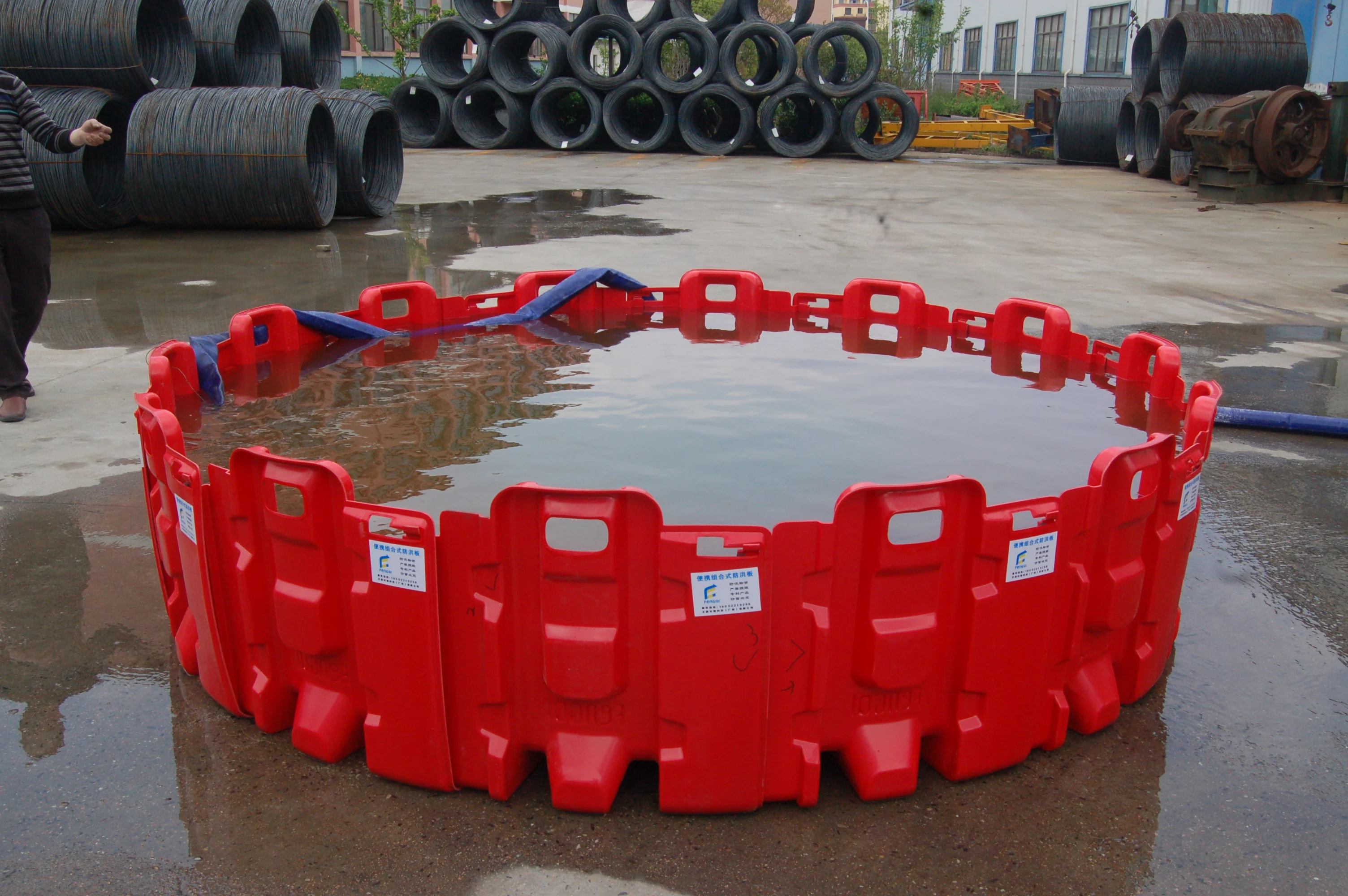 FH52-L Space-Saving Straight Flood Boxwall Flood Barrier Water Barrier to Againsting Flood