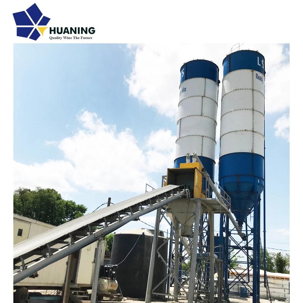 Stationary Concrete Batching Plant HZS75 have automatic control system