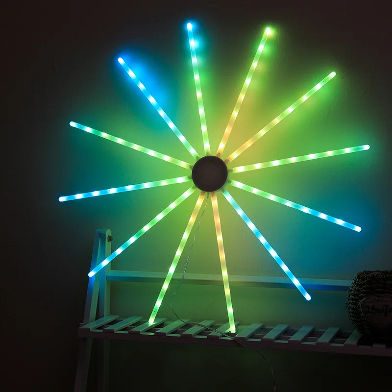  Домашний декор 3D фейерверк лампа с дистанционным управлением RGB-подсветка симфония Динамический светодиодный ночник для украшения дома Новое поступление