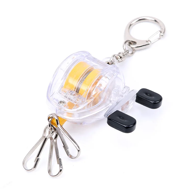 Jetshark Fishing Products Key Chain With Key Ring Fishing Reel Keychain Zinger Scroll Retractor Fishing Accessory