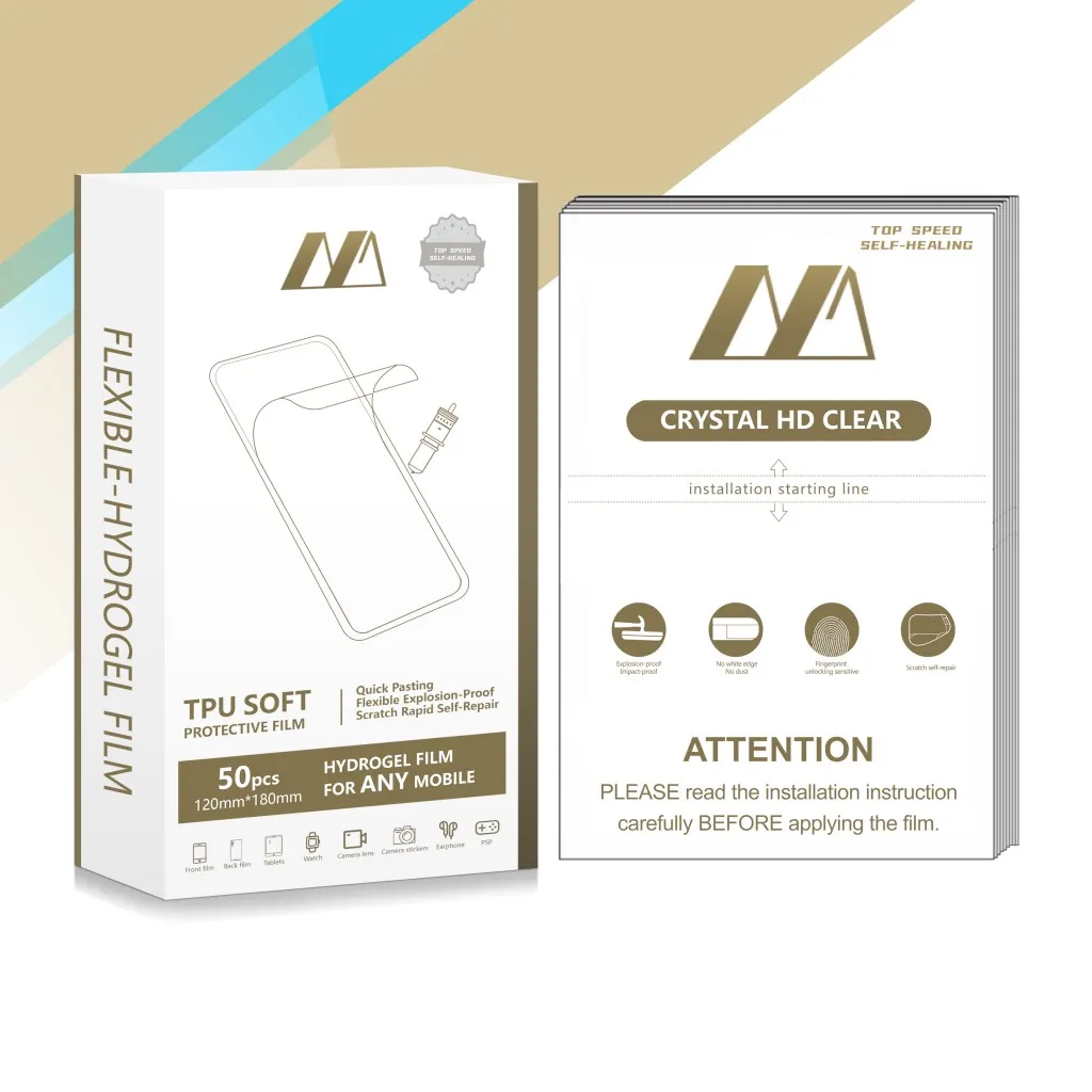 
10 Seconds Visible Restoration Fast Scratch Repair Hydrogel TPU Screen Protector Mobile Cell Phone Film 