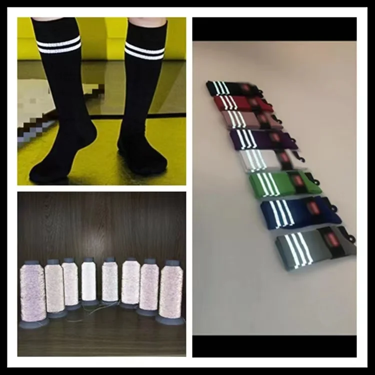 Reflective Strip Reflective Knitting Yarn Dyed Colored Reflective Thread For Knitting 0.15mm 0.20mm 0.3mm 0.5mm 1.0mm to 2.0mm