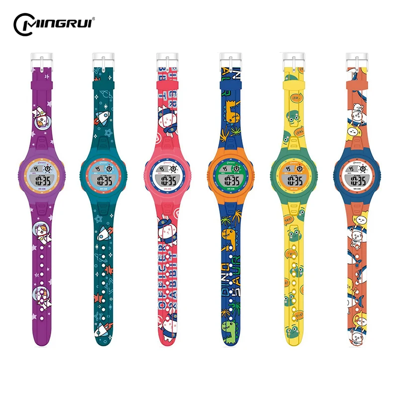 Детские наручные часы с логотипом на заказ заводская цена спортивные водонепроницаемые цифровые для детей