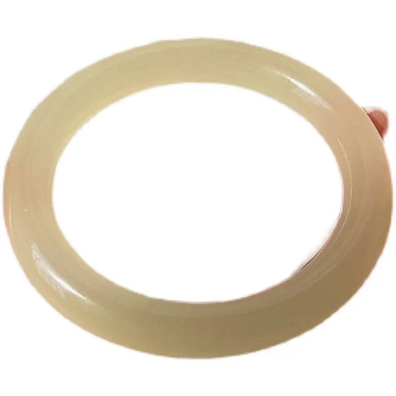 GT Hot Sale Popular Simple Lucky Bangle Bracelet White Jade Bracelet for Women and girl