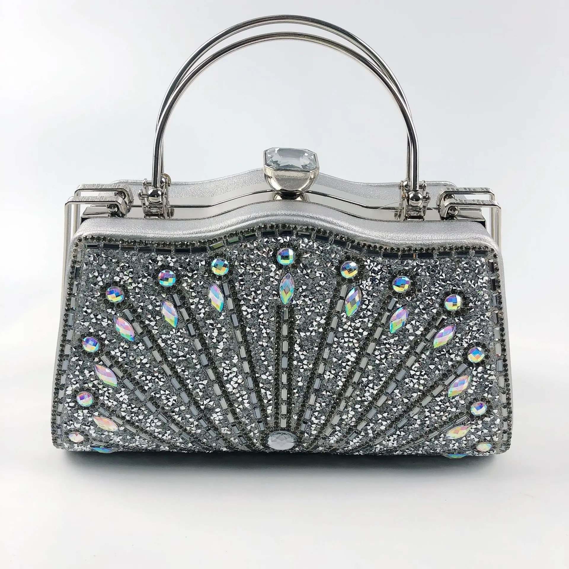 Hot selling  luxury polyester fiber cosmetics  bag ladies shoulder bags handbags for women