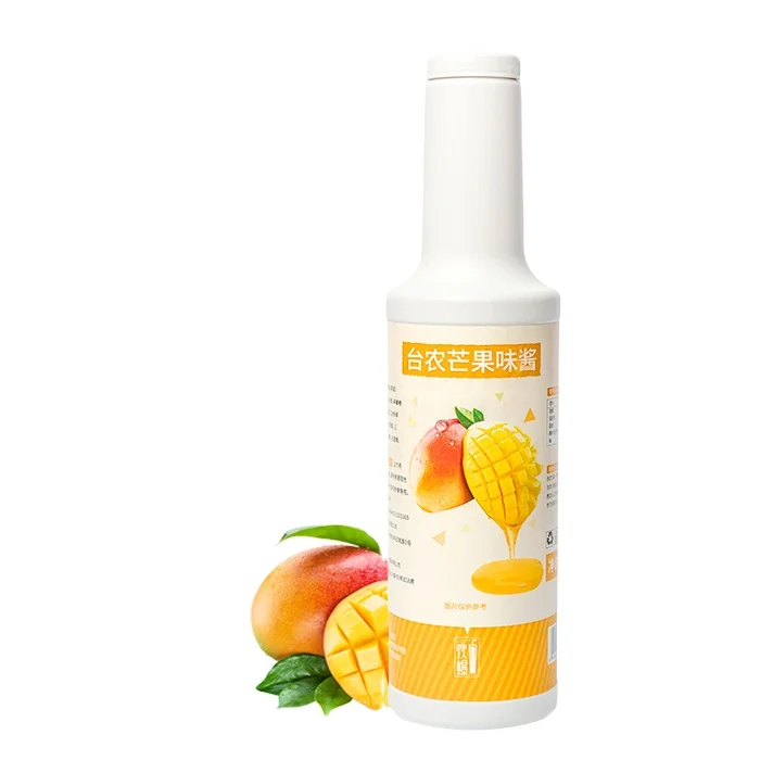 1kg Wholesale Rich Taste Aroma Fresh Bulk Guangzhou mango Pulp Jam Bubble Tea Syrup