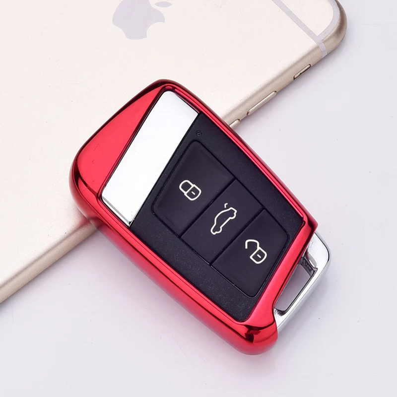 Soft TPU Protection Remote Key Cover Case for Skoda Superb A7 for Volkwagen Passat B8 VW Golf GTE car styling key case