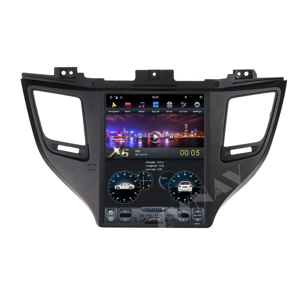 ZWNAV Android 9.0 4GB+64GB Tesla Style Car Radio GPS Navigation for Hyundai Tuscon 2015-2019 Auto Stereo Head Unit