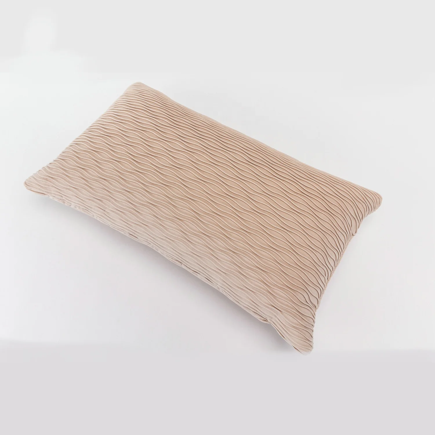 Outdoor Sofa Living Room Pinch Pleat Rectangle Striped Lumbar Crinkle Luxury wrinkle Toss Decoration Cushion