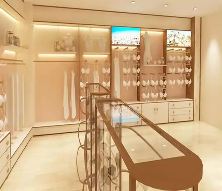 Высококлассный коммерческий магазин одежды стеллаж для мебели деревянный шкаф