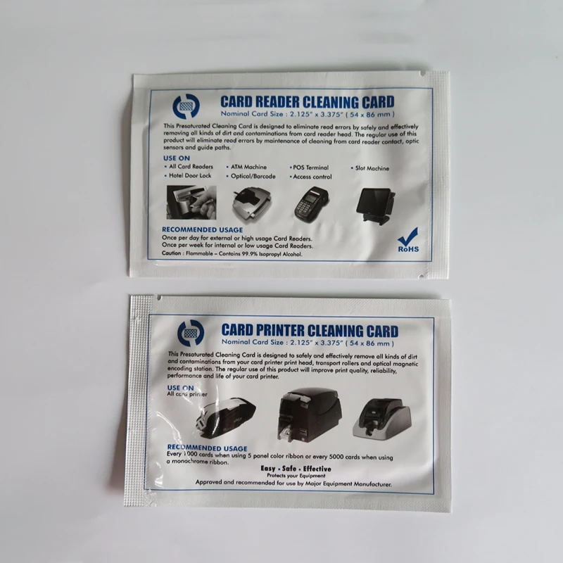 Card Reader IPA Isopropyl-Alcohol Thermal Printer Cleaning Card 86 x 54