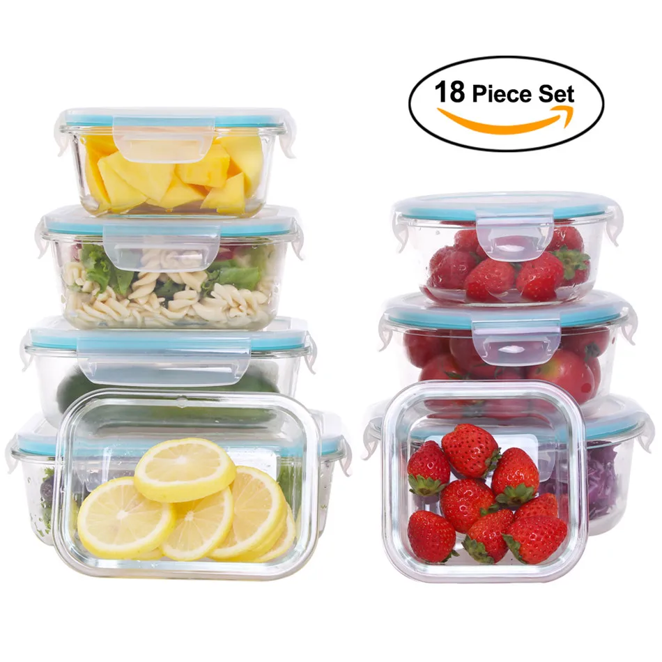 hot selling kitchen accessories glass food storage container sets