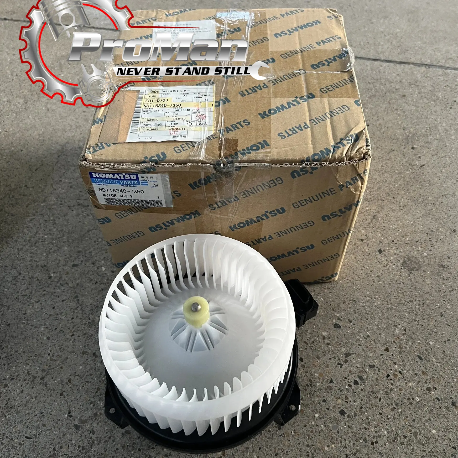 116340-7030 1163407030 Blower Motor Engineering Machinery Parts for PC130-LC7 PC160-LC7 PC180-LC7 PC200-LC7 Original