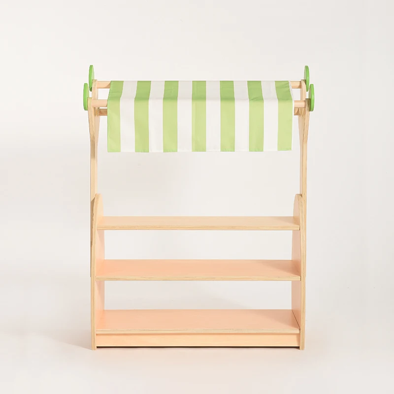 China Manufacturer Montessori Children Furniture Sets Kids Playing Pretend Selling Store Kids Wooden Furniture